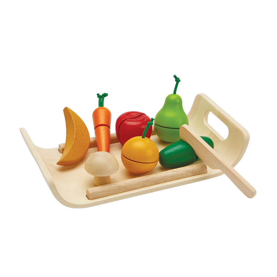 Plan Toys Assorted Fruit & Vegetable Set |Mockingbird Baby & Kids Boutique