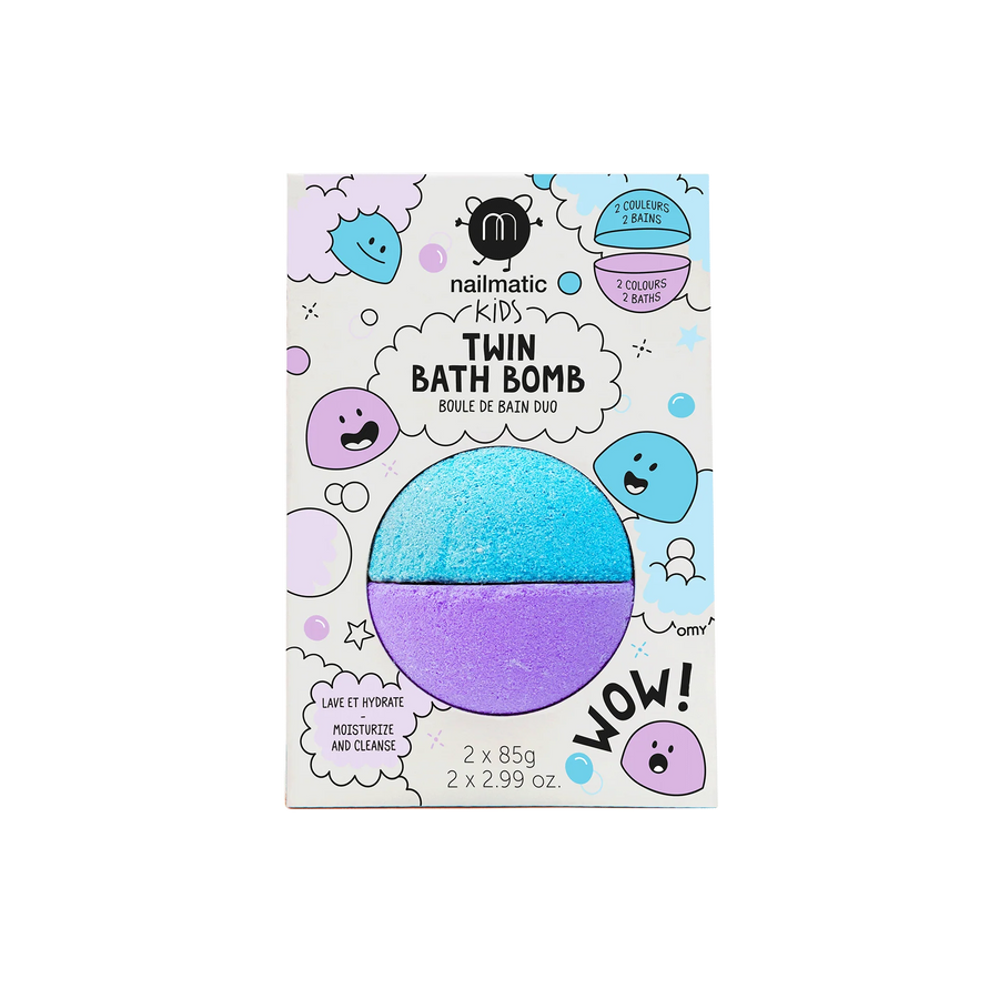 Nailmatic Twin Bath Bomb - Blue & Violet |Mockingbird Baby & Kids Boutique