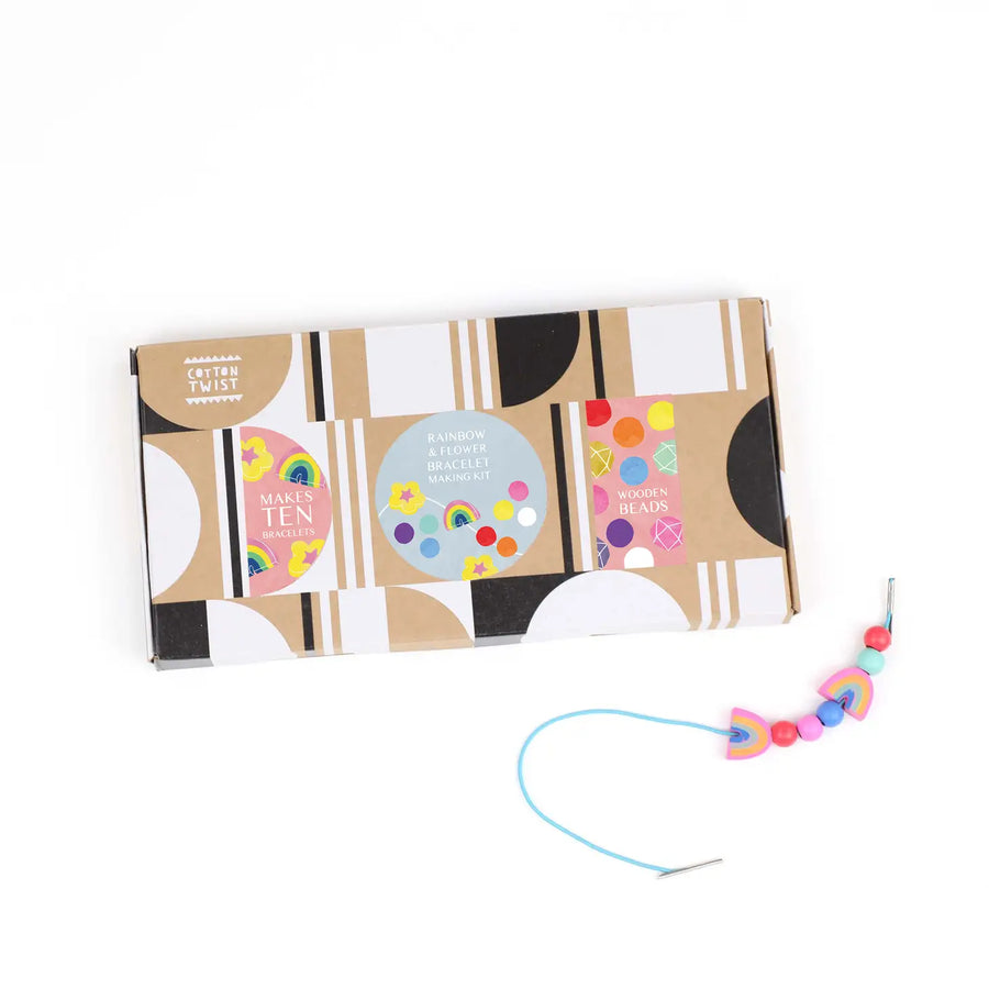 Cotton Twist Rainbow and Flower Bracelet Kit |Mockingbird Baby & Kids