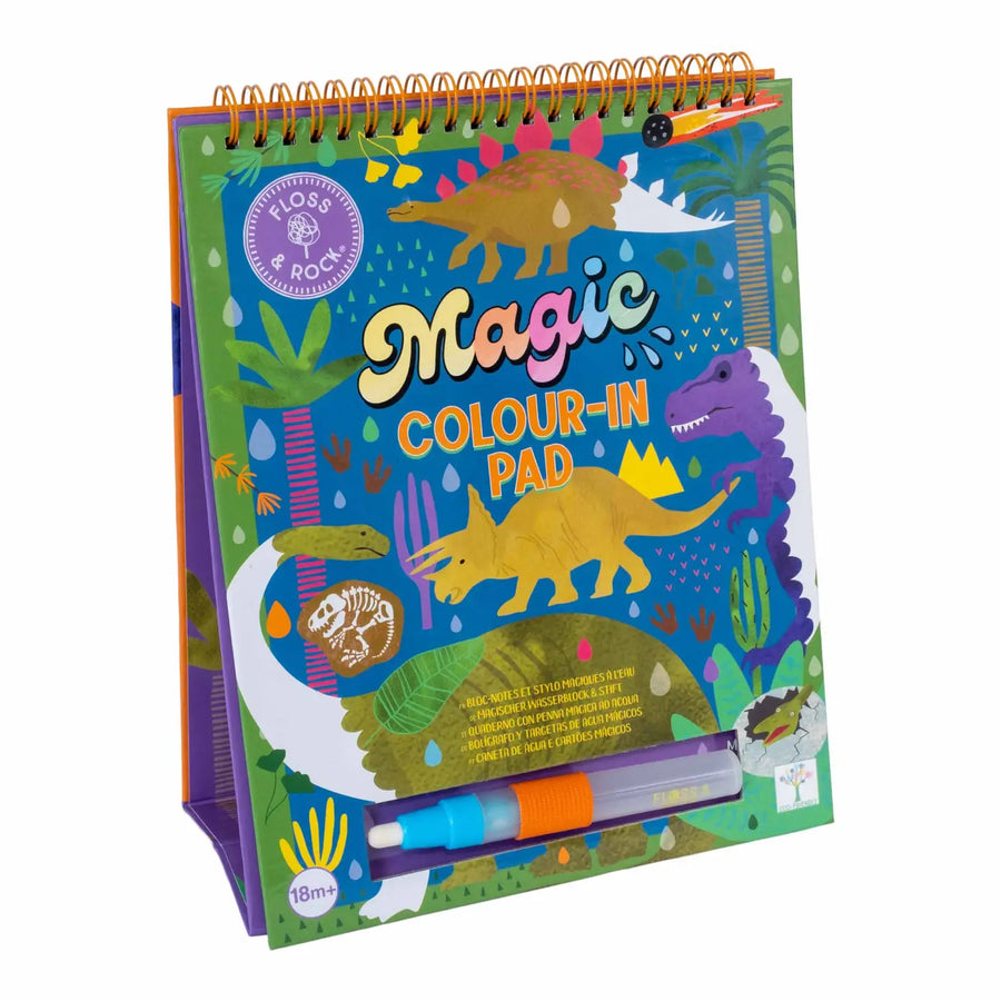 Floss & Rock Dino Magic Easel Watercard and Pen |Mockingbird Baby & Kids