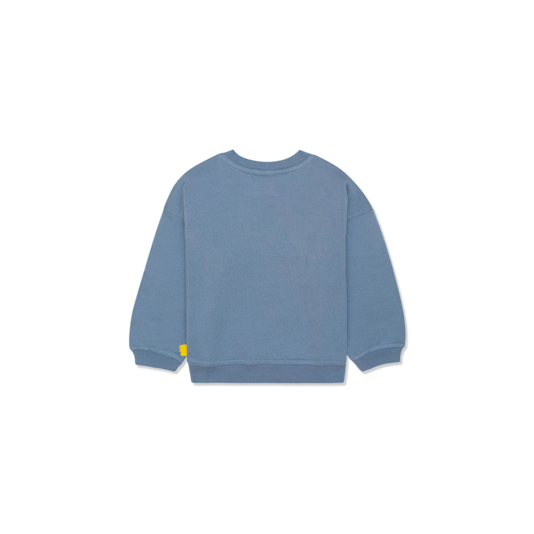 Rawr Recycled Cotton Kid Sweatshirt, Denim Blue