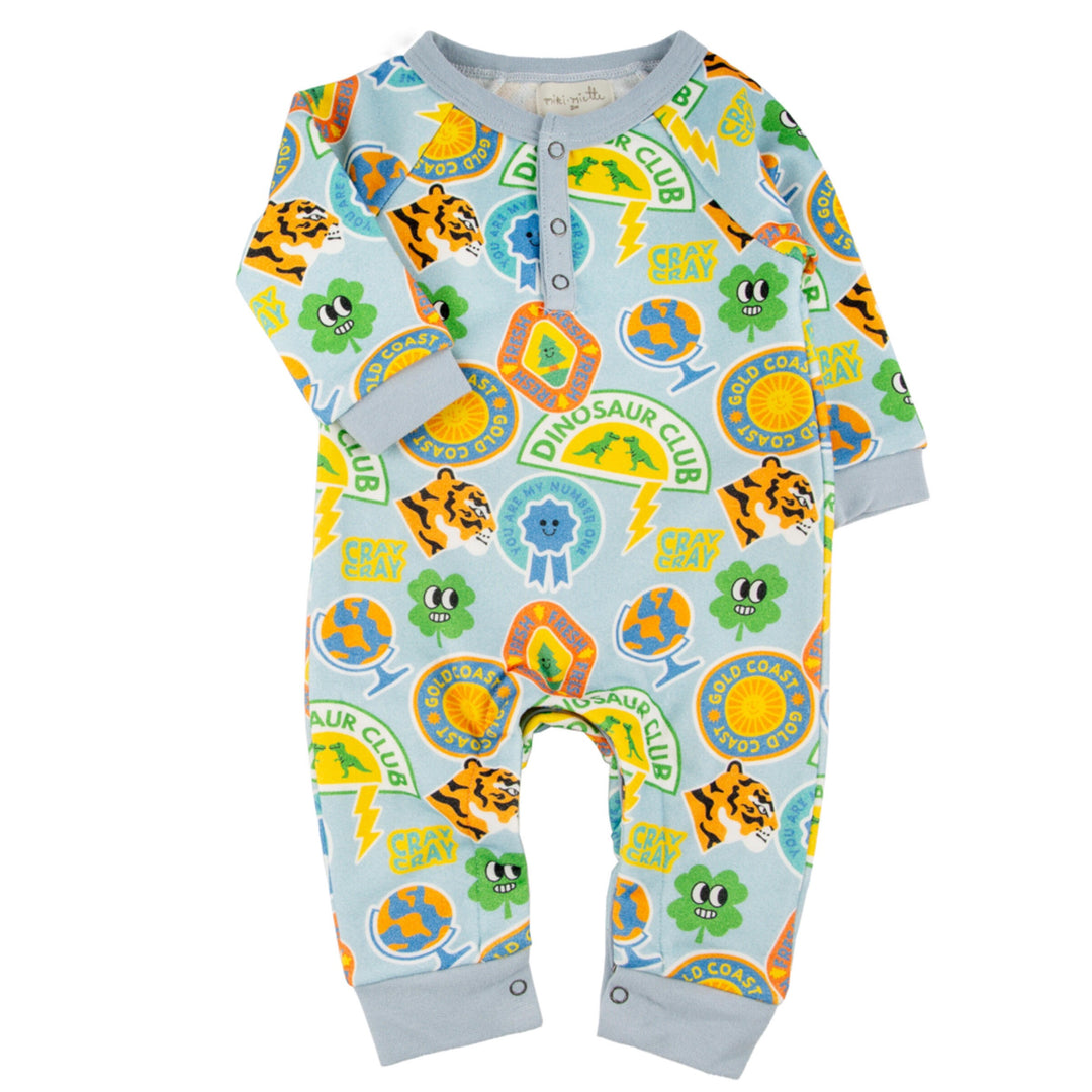 Miki Miette Dino Club Bailey Romper |Mockingbird Baby & Kids