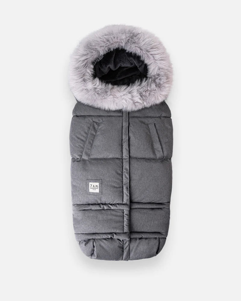 7AM Enfant 212 Evolution Blanket Tundra, Heather Grey Dark - Arctic Faux Fur |Mockingbird Baby & Kids