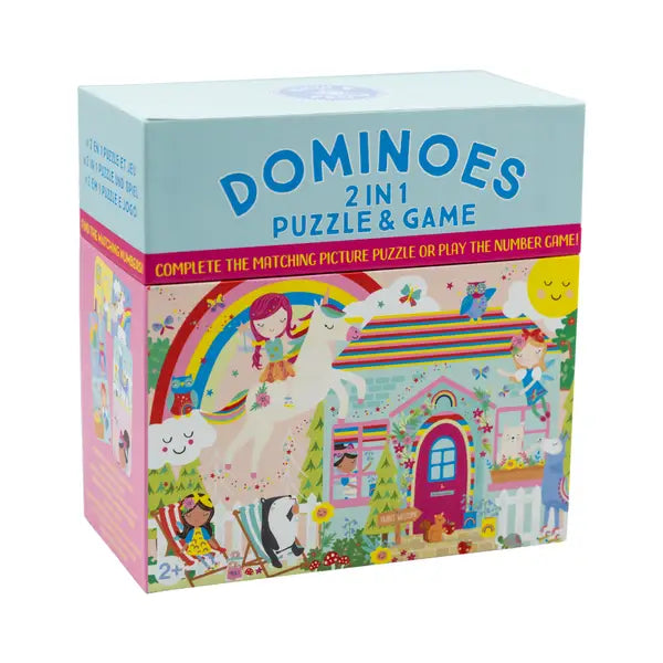 Floss & Rock Rainbow Fairy Reversible Dominoes |Mockingbird Baby & Kids