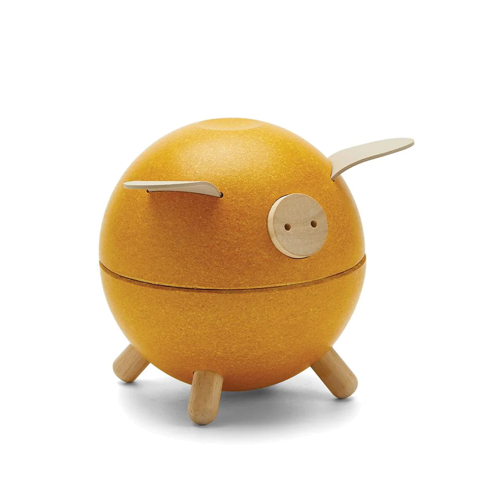 Plan Toys Piggy Bank, Orchard |Mockingbird Baby & Kids Boutique