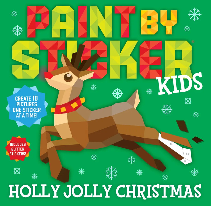 Workman Paint by Sticker Kids: Holly Jolly Christmas |Mockingbird Baby & Kids