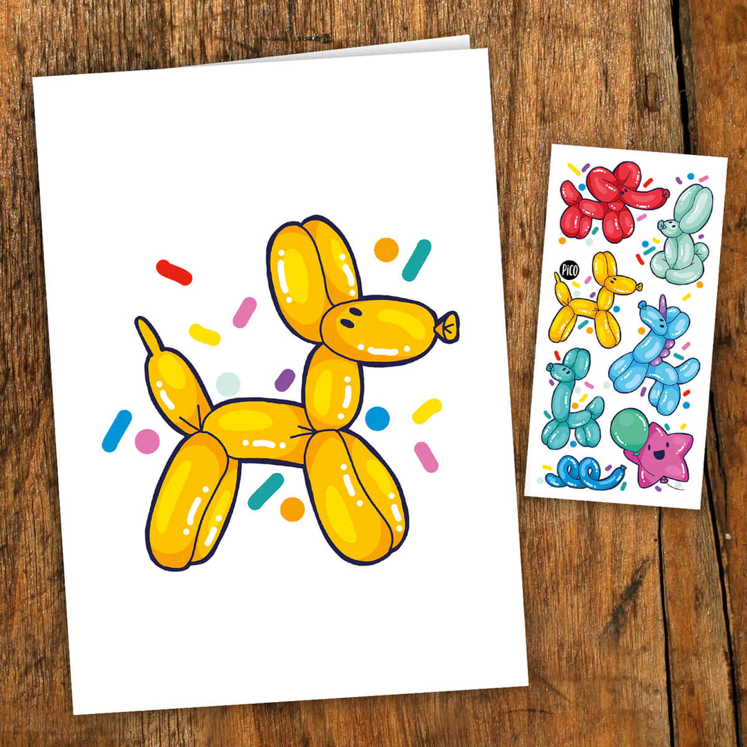 Pico Animal Balloons Greeting Card |Mockingbird Baby & Kids