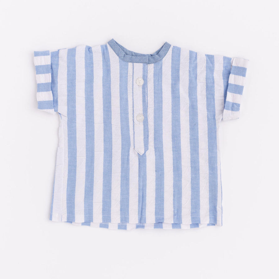 Thimble Collection Popover Shirt in Harbor Gingham |Mockingbird Baby & Kids