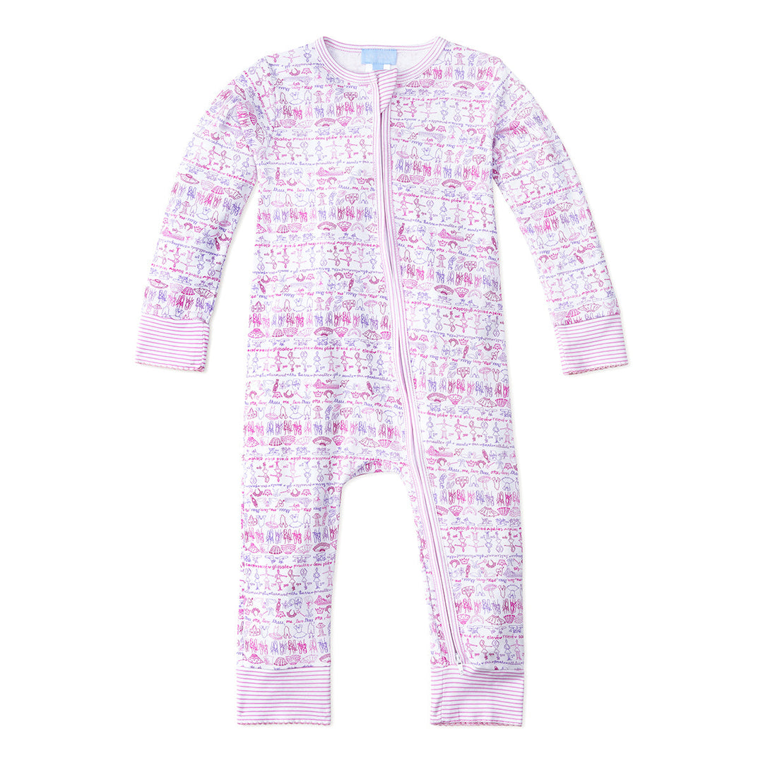 Joy Street Kids Pink Zip Baby & Toddler Ballet Onesie, pink