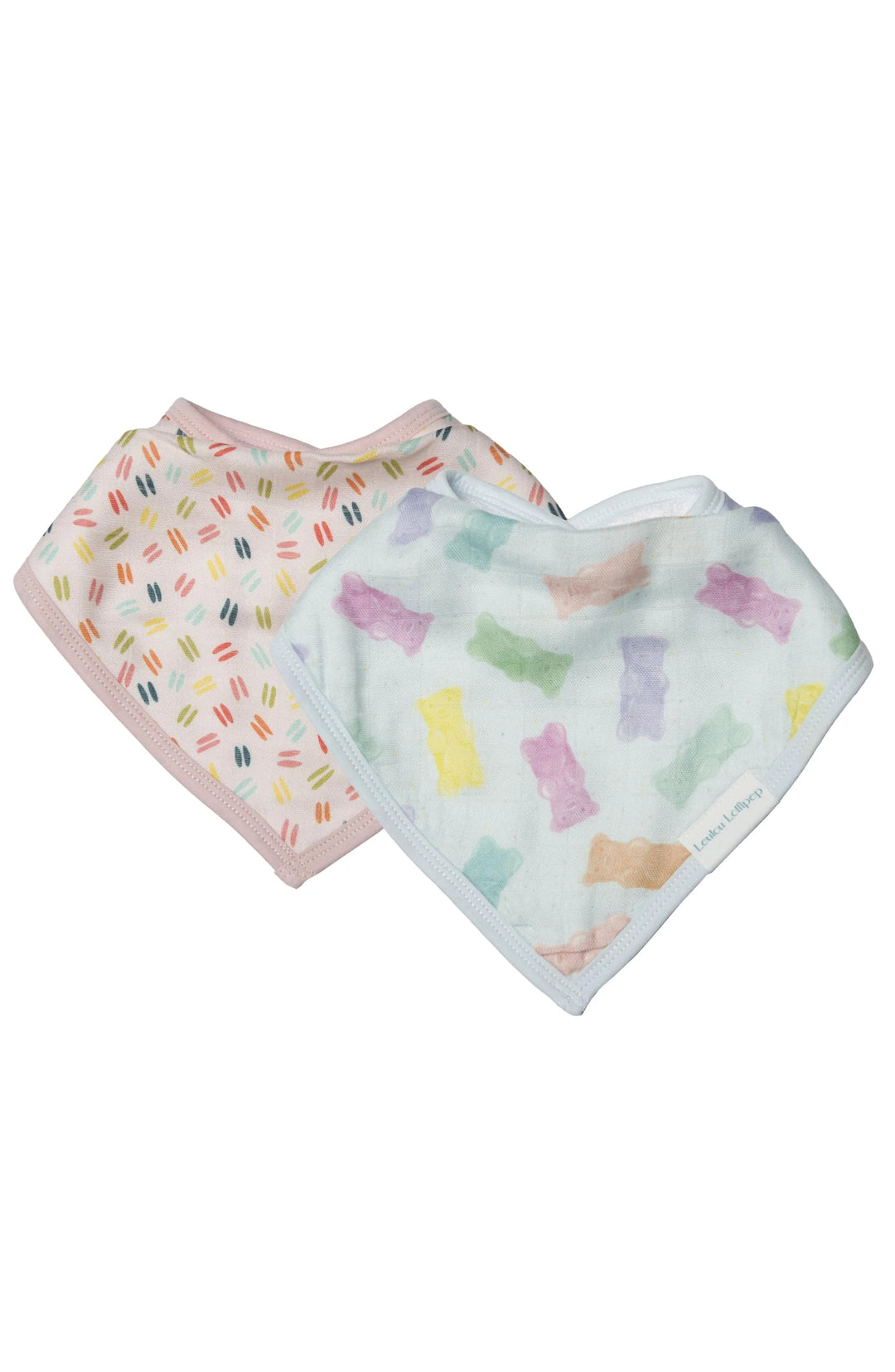 Loulou Lollipop Gummy Bears Bandana Bib Set (2-Pack) |Mockingbird Baby & Kids