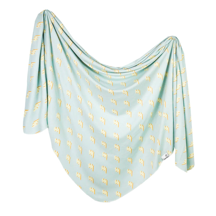 Copper Pearl Bolt Knit Swaddle Blanket |Mockingbird Baby & Kids