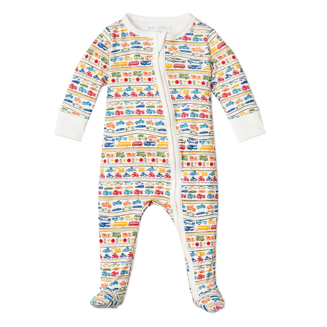 Cars & Trucks Zip Baby Onesie