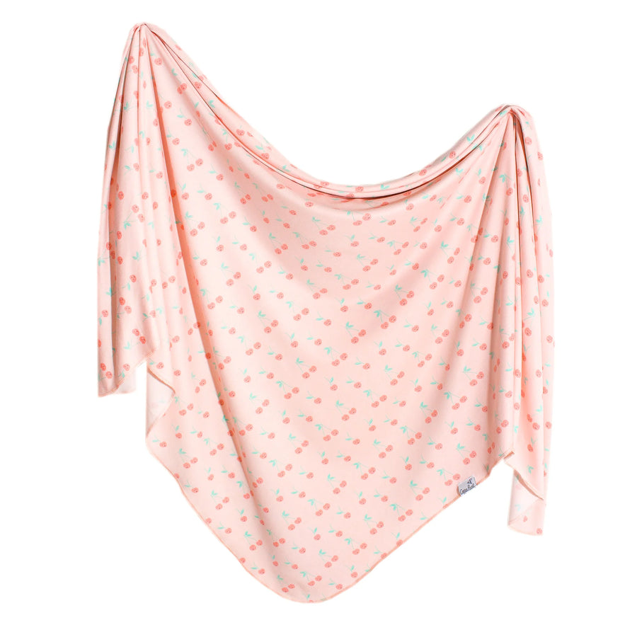 Copper Pearl Cheery Knit Swaddle Blanket |Mockingbird Baby & Kids