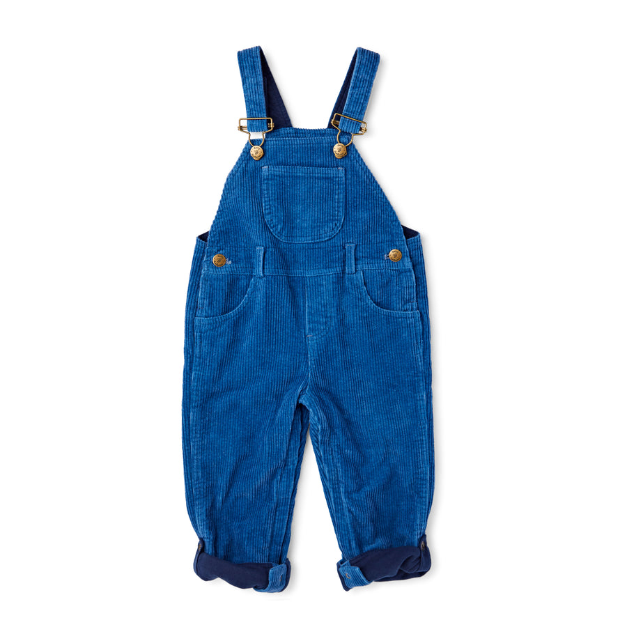 Dotty Dungarees Chunky Petrol Corduroy Overalls |Mockingbird Baby & Kids