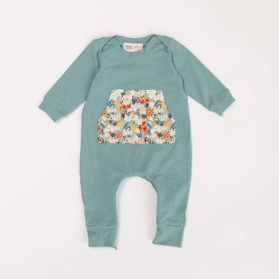 Thimble Collection Zipper Romper in Pond Meadow |Mockingbird Baby & Kids