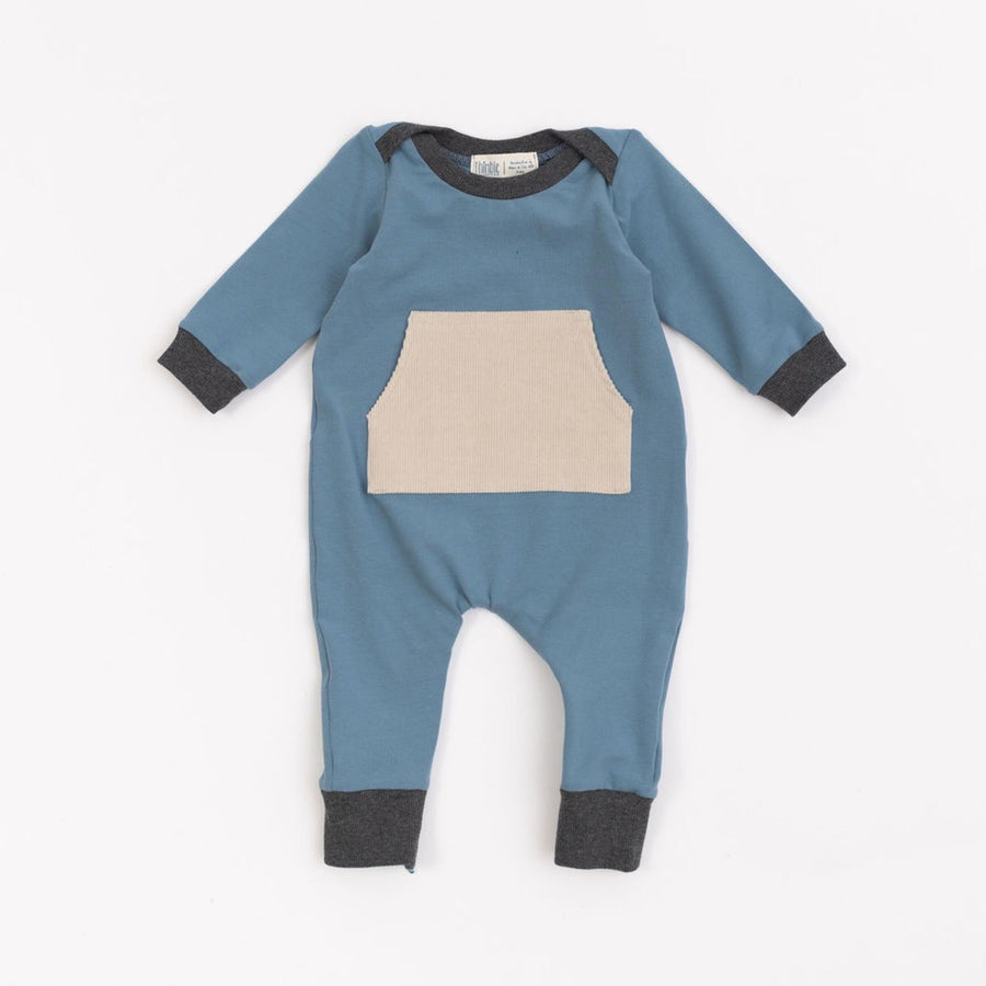 Thimble Collection Zipper Romper in Tide Shadow |Mockingbird Baby & Kids