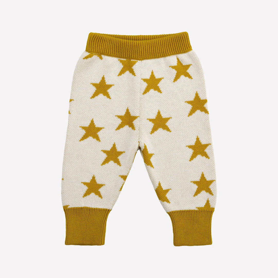 Red Caribou Clear Night Knit Pants, Ivory |Mockingbird Baby & Kids