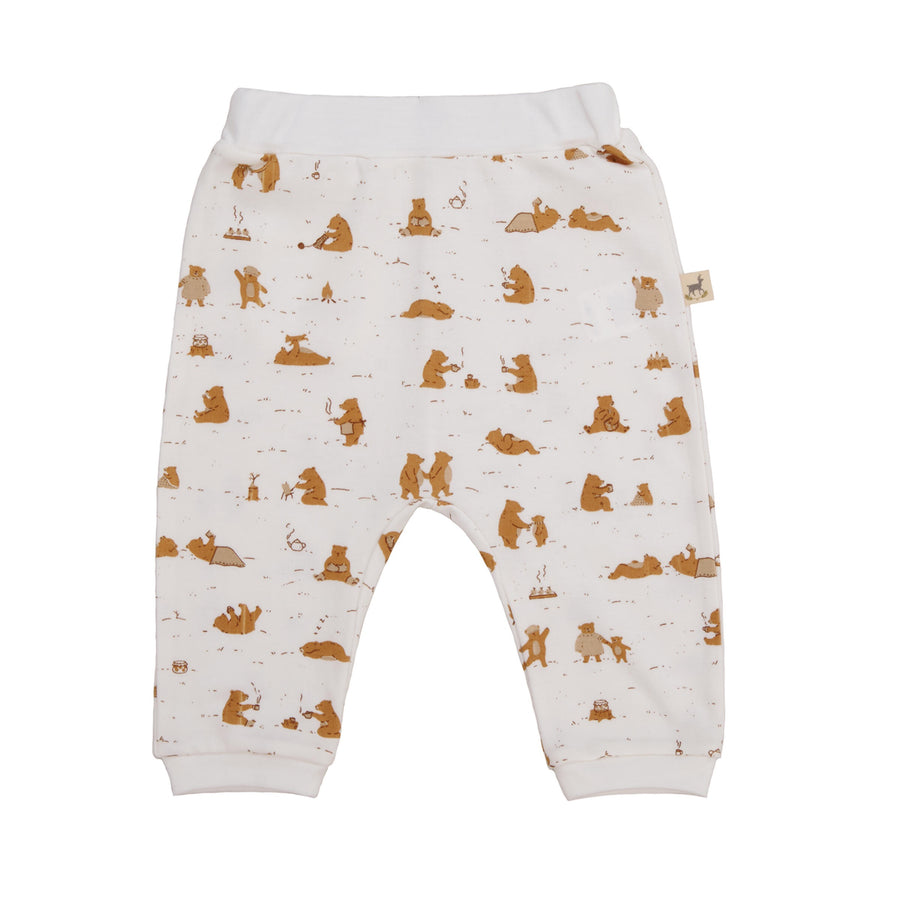 Red Caribou Cozy Bears Pima Cotton Pant |Mockingbird Baby & Kids