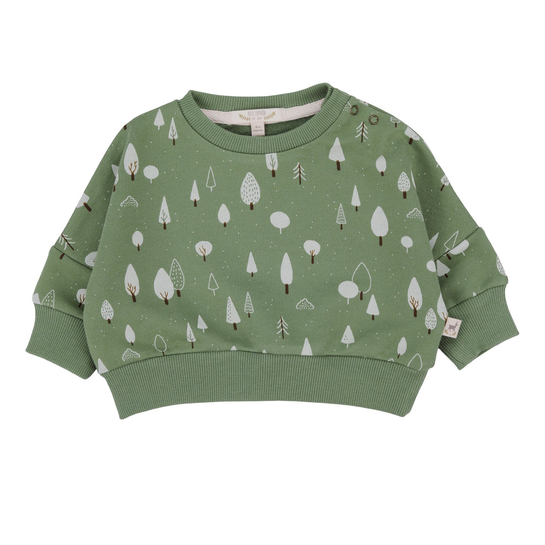 Red Caribou Wintergreen French Terry Sweatshirt |Mockingbird Baby & Kids