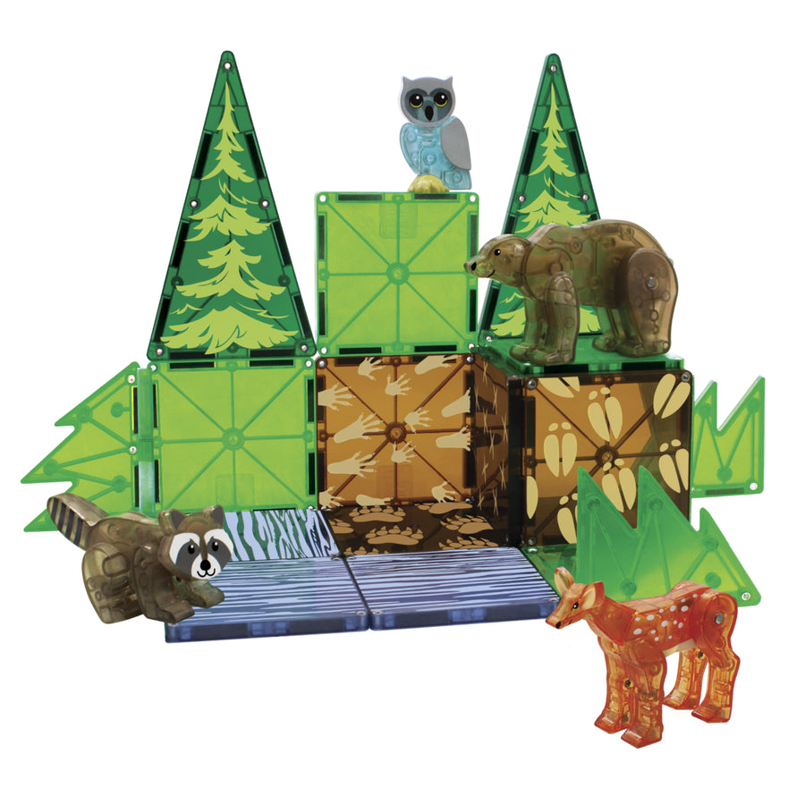 Magnatiles Magna-Tiles® Forest Animals 25-Piece Set |Mockingbird Baby & Kids