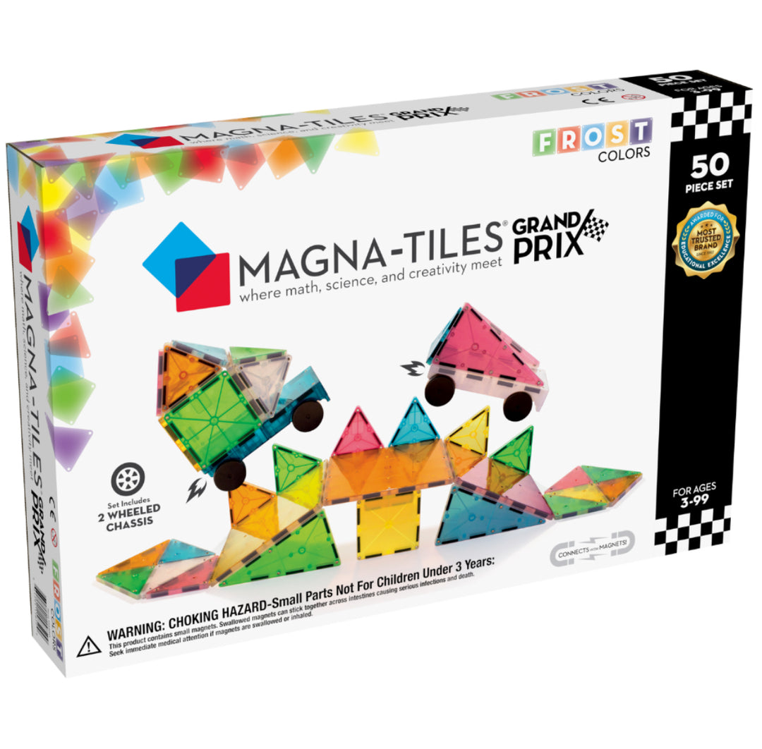 MAGNA-TILES® Grand Prix  Frost 50 Piece Set