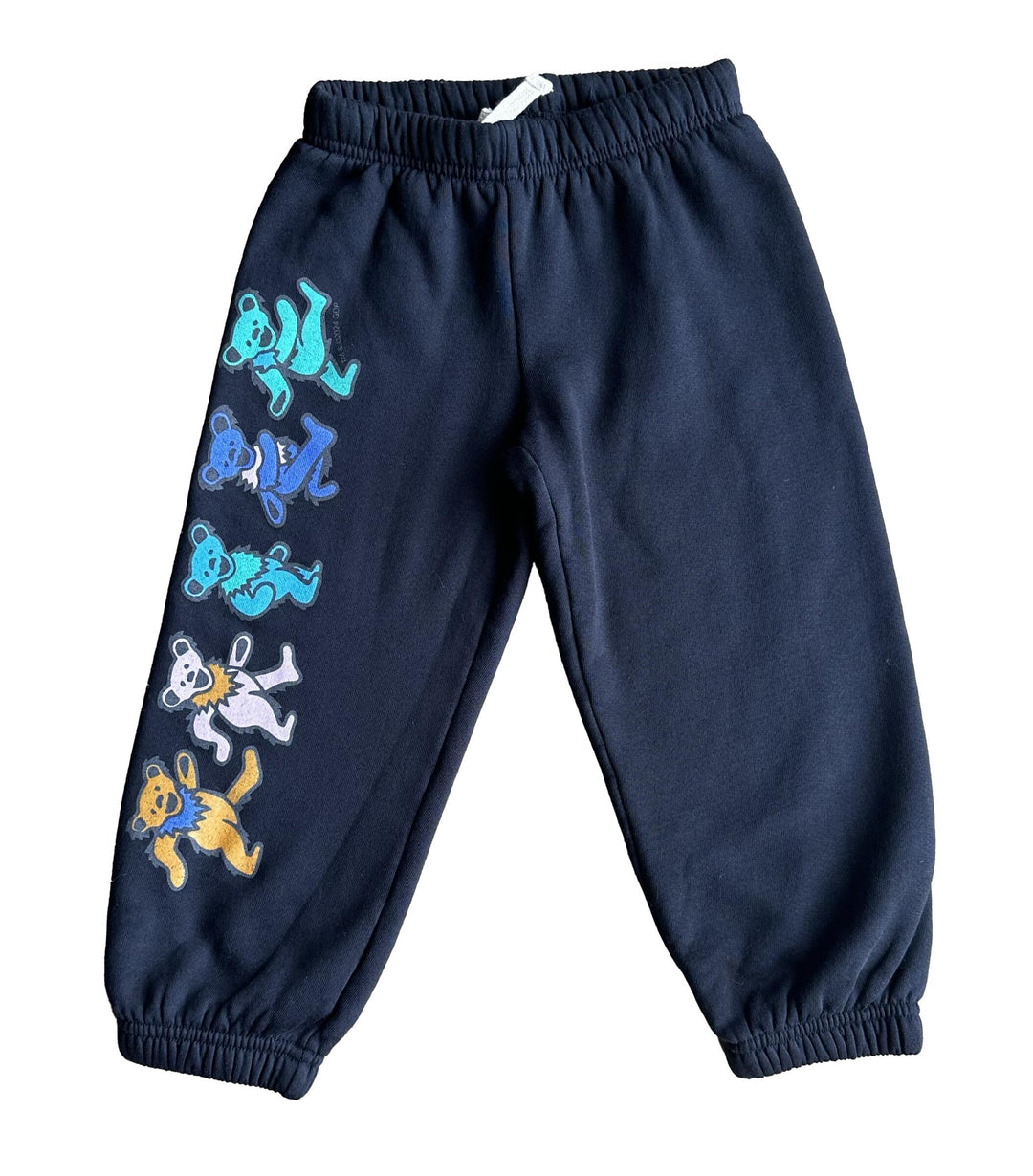 Grateful Dead Dancing Bears Sweatpants, Jet Black