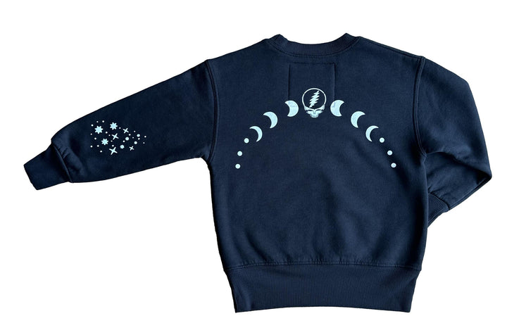 Grateful Dead Moons Crewneck,  Jet Black