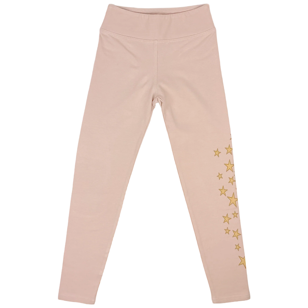 Tiny Whales Golden Era Legging, Faded Pink |Mockingbird Baby & Kids