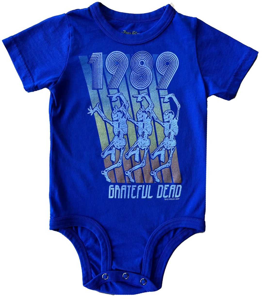 Rowdy Sprout Grateful Dead Short Sleeve Onesie, Tangled Up in Blue |Mockingbird Baby & Kids