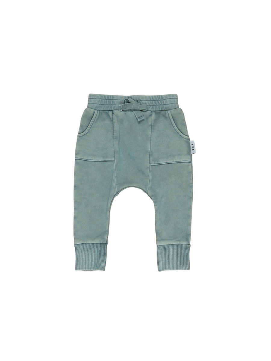 Huxbaby Vintage Slate Drop Crotch Pant |Mockingbird Baby & Kids