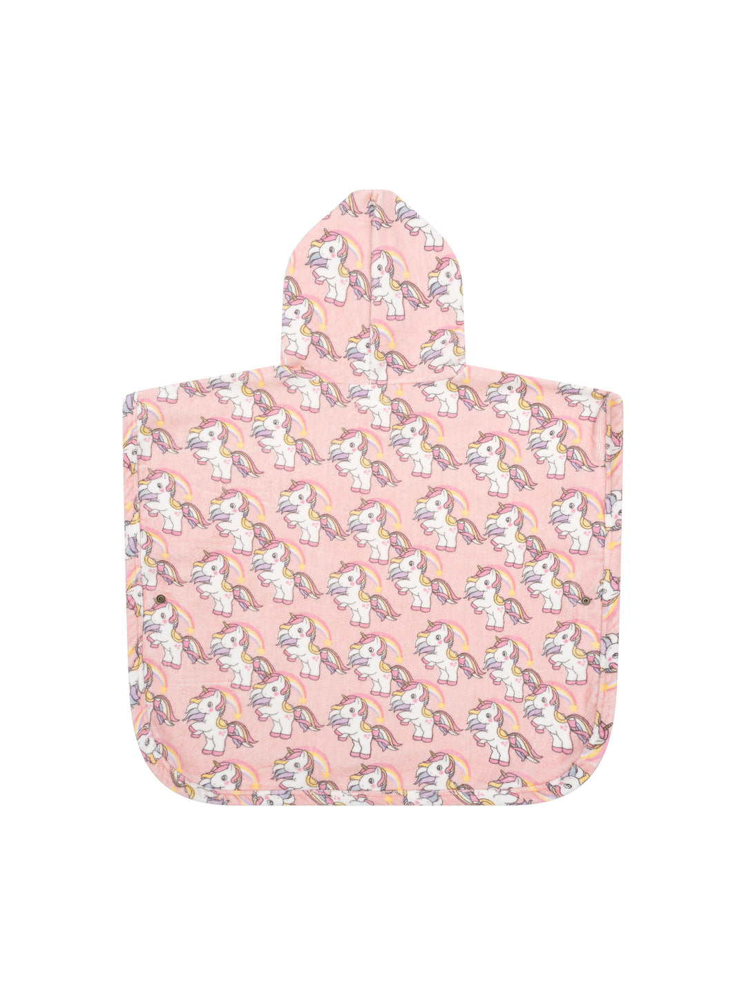 Rainbow Unicorn Swim Poncho, Candy Pink