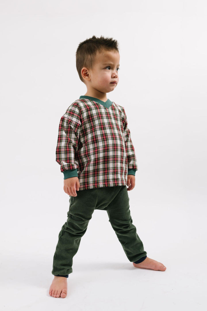 Corduroy Jogger Pant in Evergreen