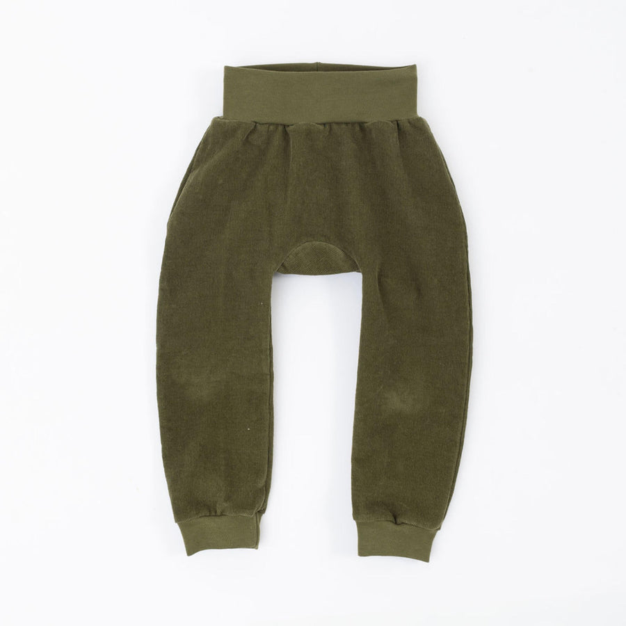 Thimble Collection Corduroy Jogger Pant in Olive |Mockingbird Baby & Kids