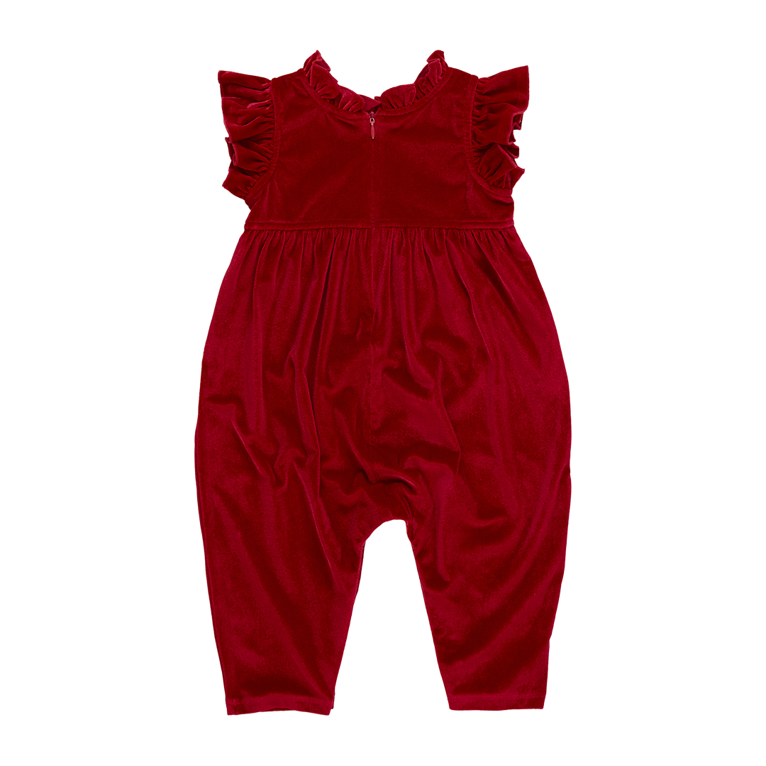 Baby Girls Velour Jennifer Jumper, Red