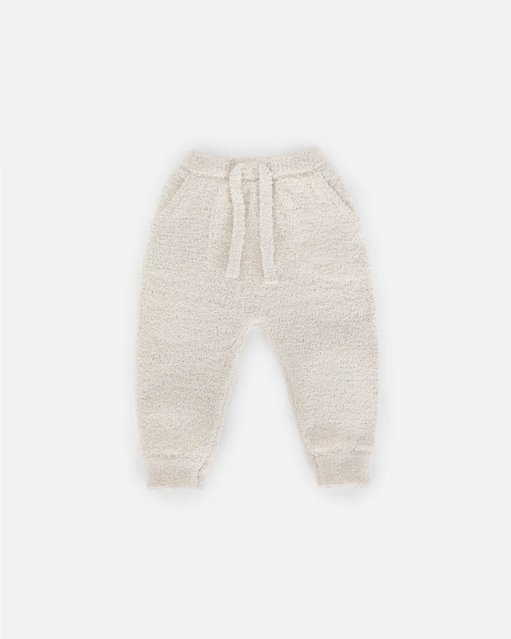 7AM Enfant Fuzzy Joggers, Ecru |Mockingbird Baby & Kids