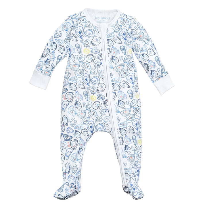 Joy Street Kids Oysters Zip Baby Onesie |Mockingbird Baby & Kids