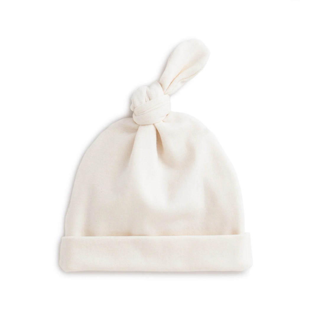 Knotted Baby Hat, Natural