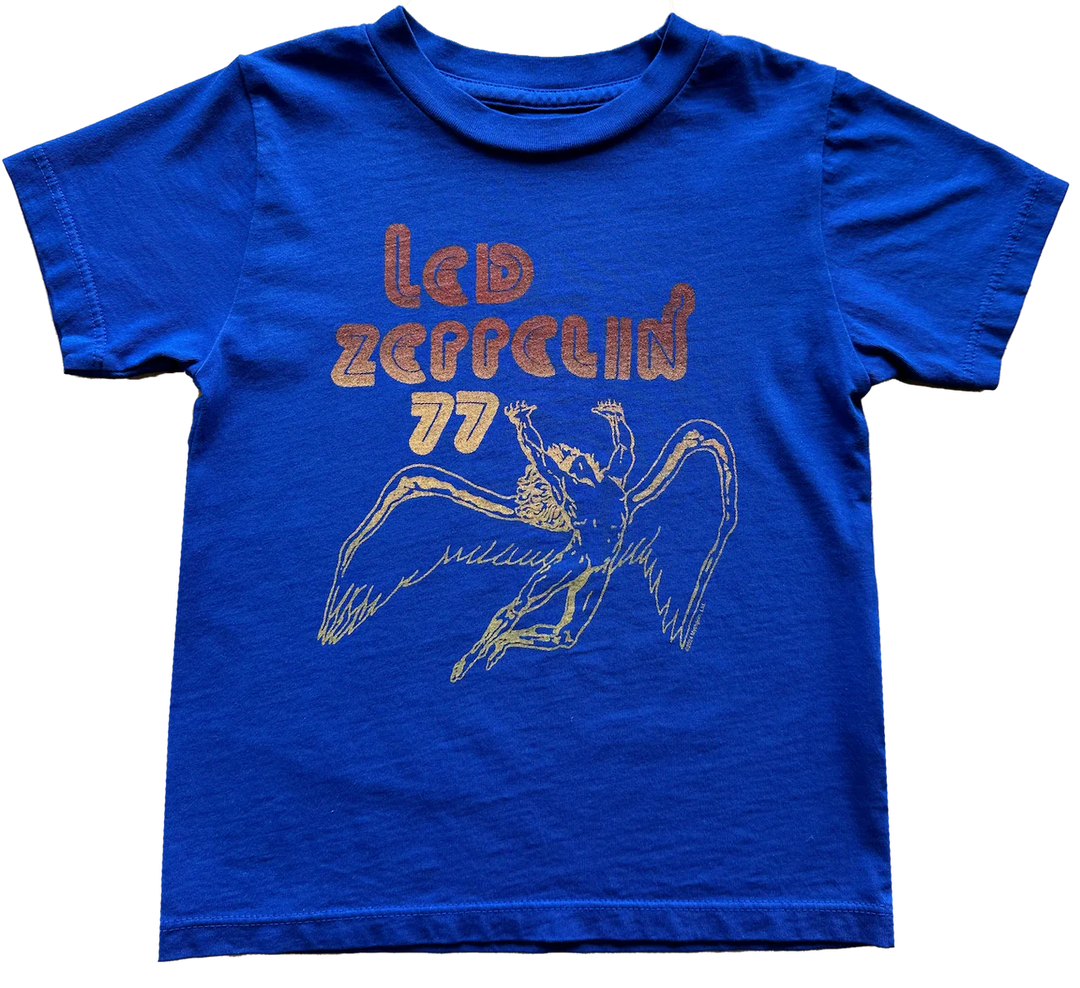Led Zeppelin Organic Short Sleeve Tee, Tangled Up in Blue