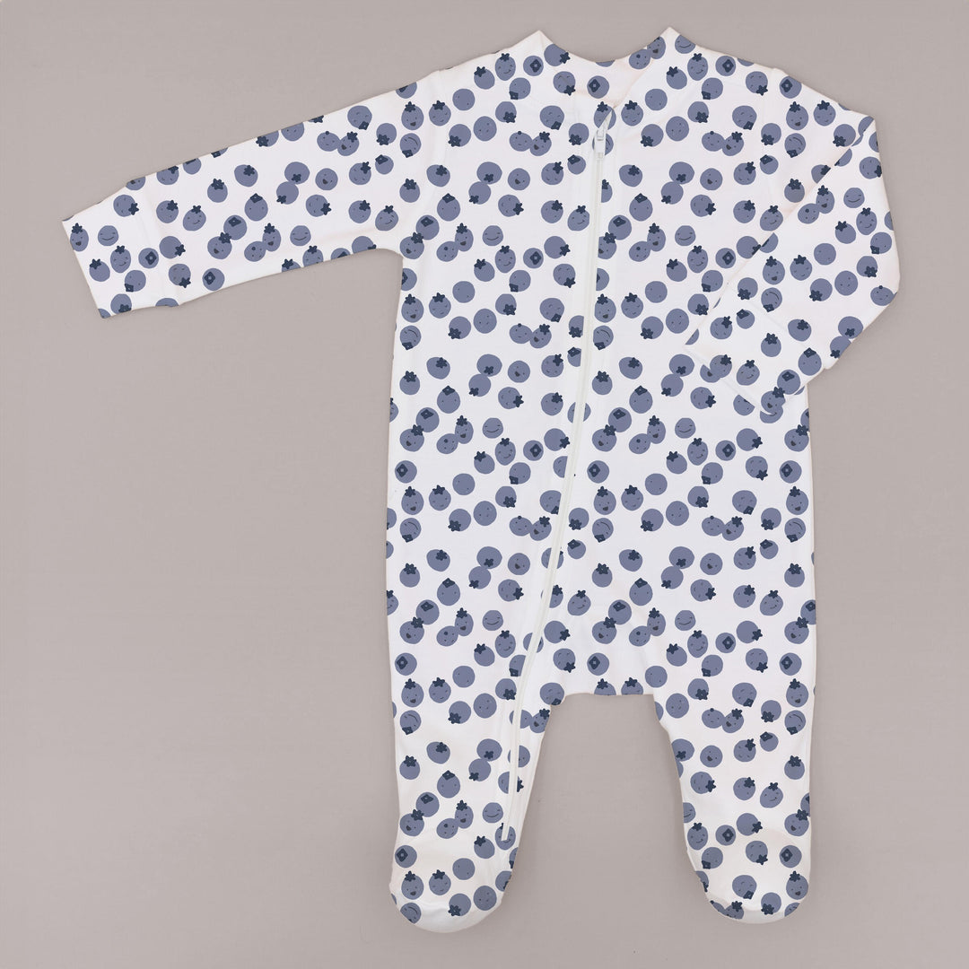 Milktology Berry Bloom Zipper Footie |Mockingbird Baby & Kids