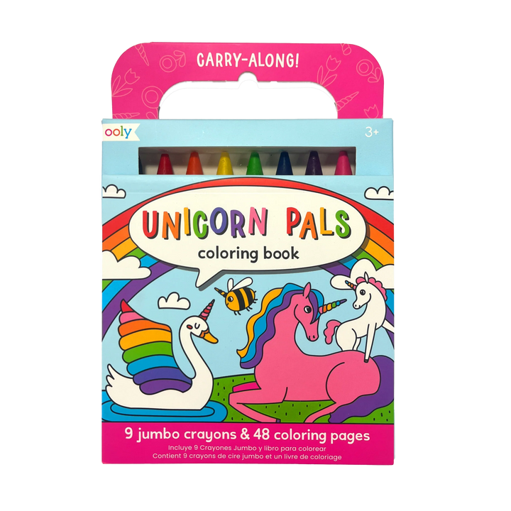 Ooly Carry Along Coloring Book Set - Unicorn Pals |Mockingbird Baby & Kids