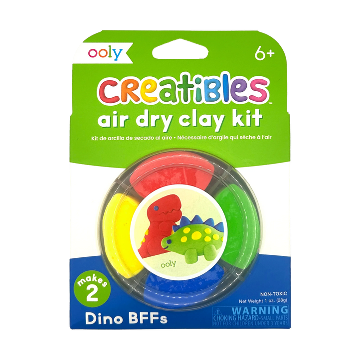 Ooly Creatibles Mini Air Dry Clay Kit - Dino Pals |Mockingbird Baby & Kids