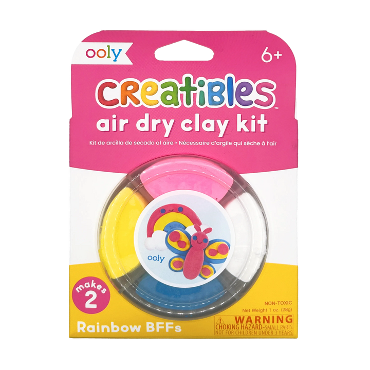 Ooly Creatibles Mini Air Dry Clay Kit - Rainbow Pals |Mockingbird Baby & Kids