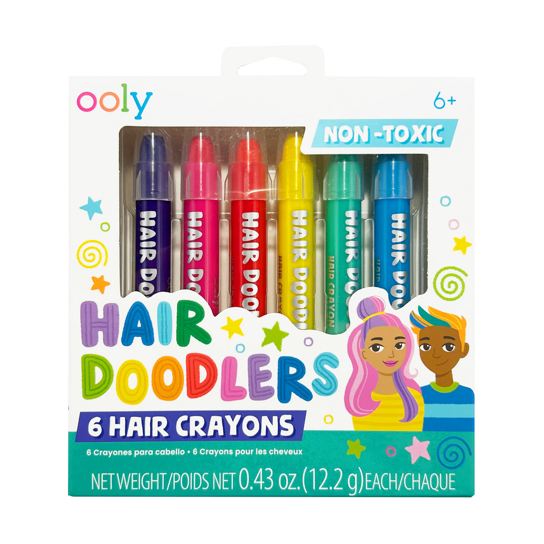 Ooly Hair Doodlers Hair Crayons , Set of 6 Colors |Mockingbird Baby & Kids