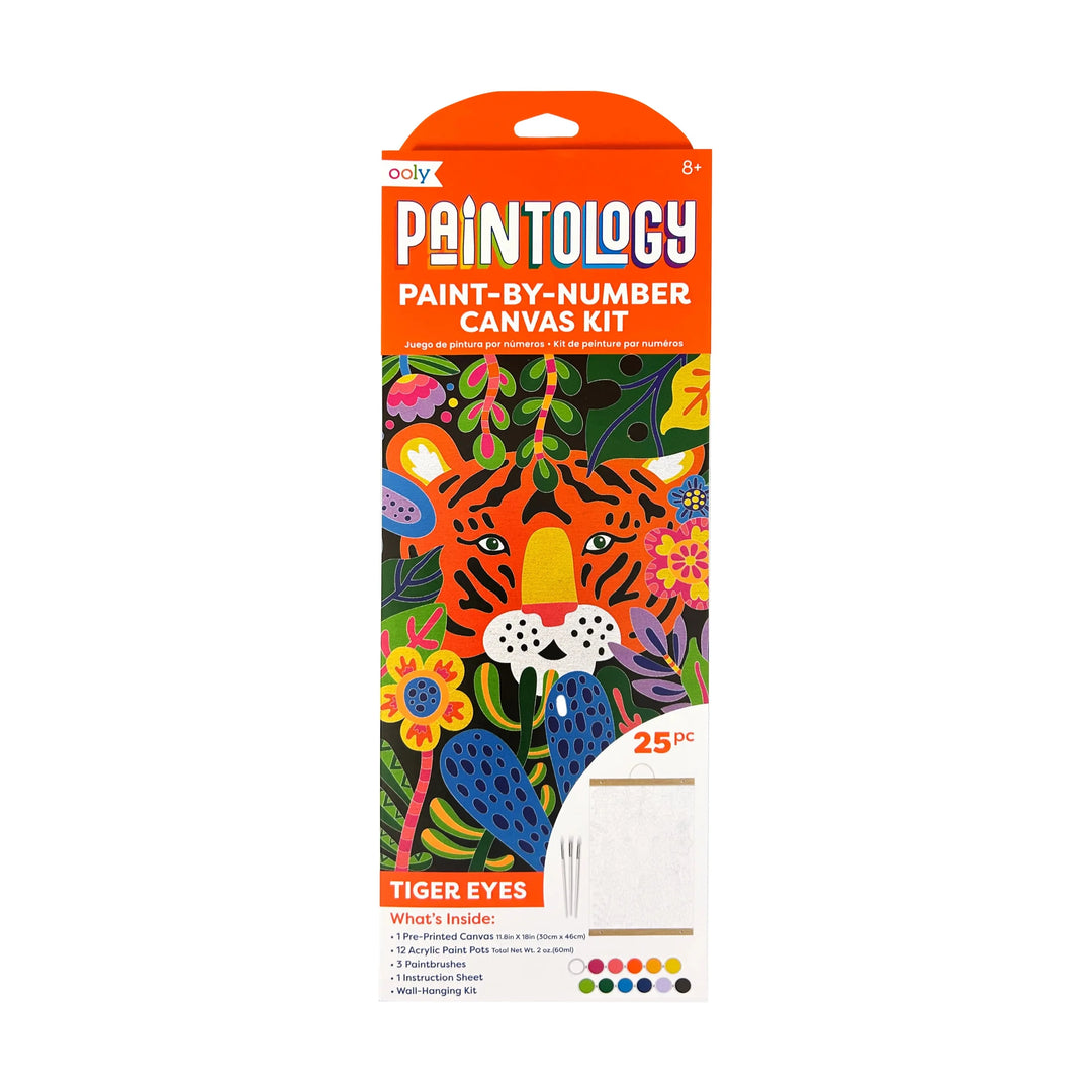 Ooly Paintology Paint-By-Number Canvas Kit - Tiger Eyes |Mockingbird Baby & Kids