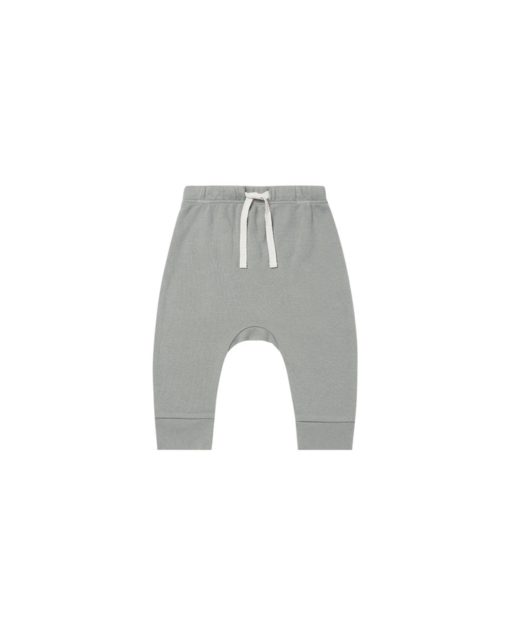 Quincy Mae Drawstring Pant, Dusty Blue |Mockingbird Baby & Kids