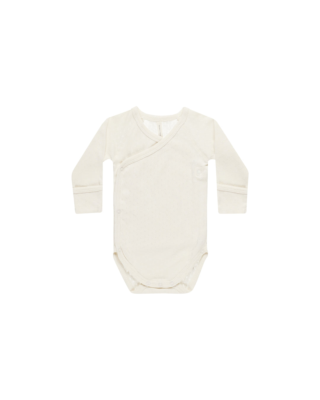 Quincy Mae Side Snap Bodysuit, Ivory |Mockingbird Baby & Kids