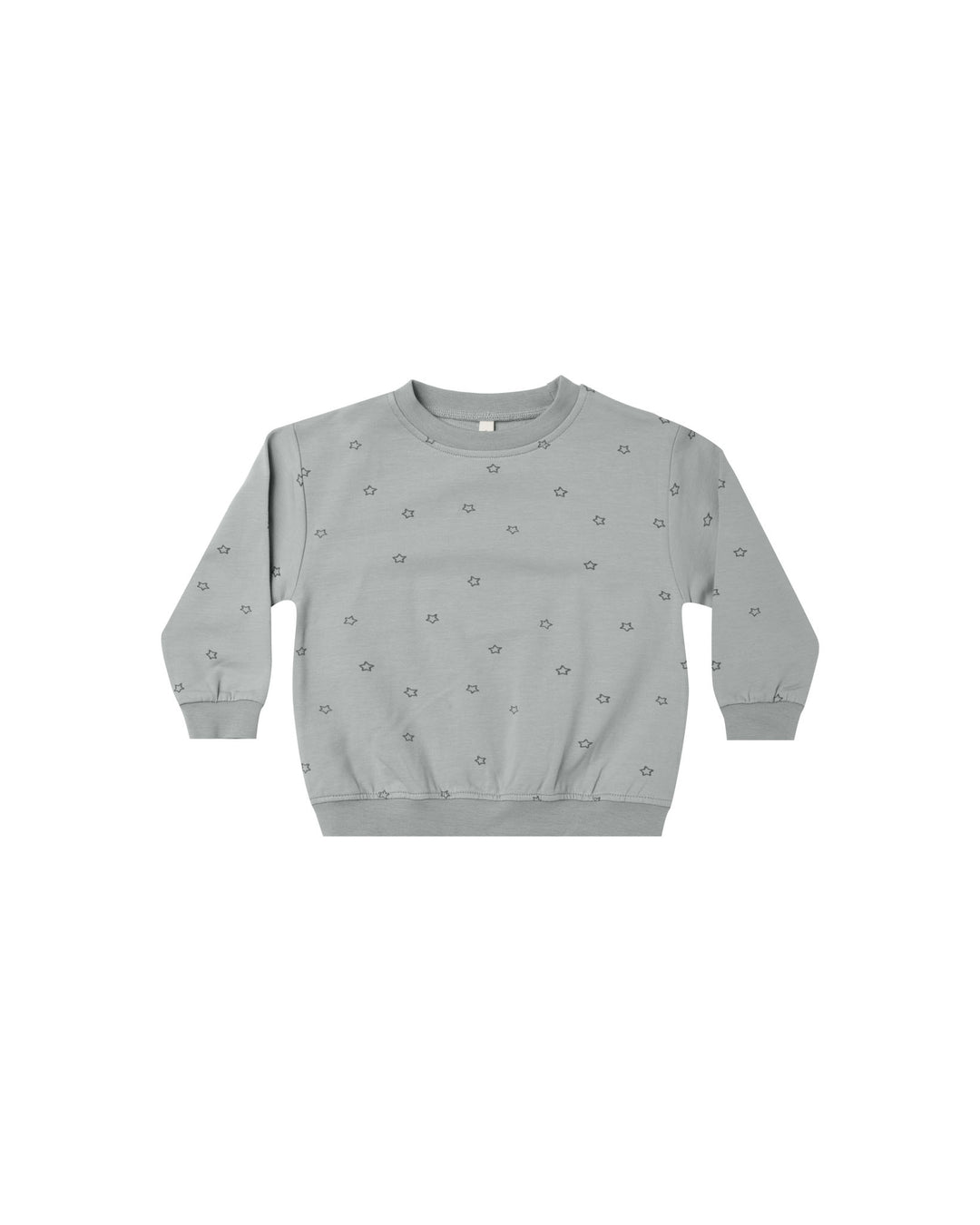 Quincy Mae Stars Sweatshirt, Dusty Blue |Mockingbird Baby & Kids