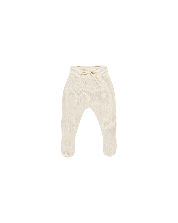 Quincy Mae Footed Knit Pant, Natural |Mockingbird Baby & Kids