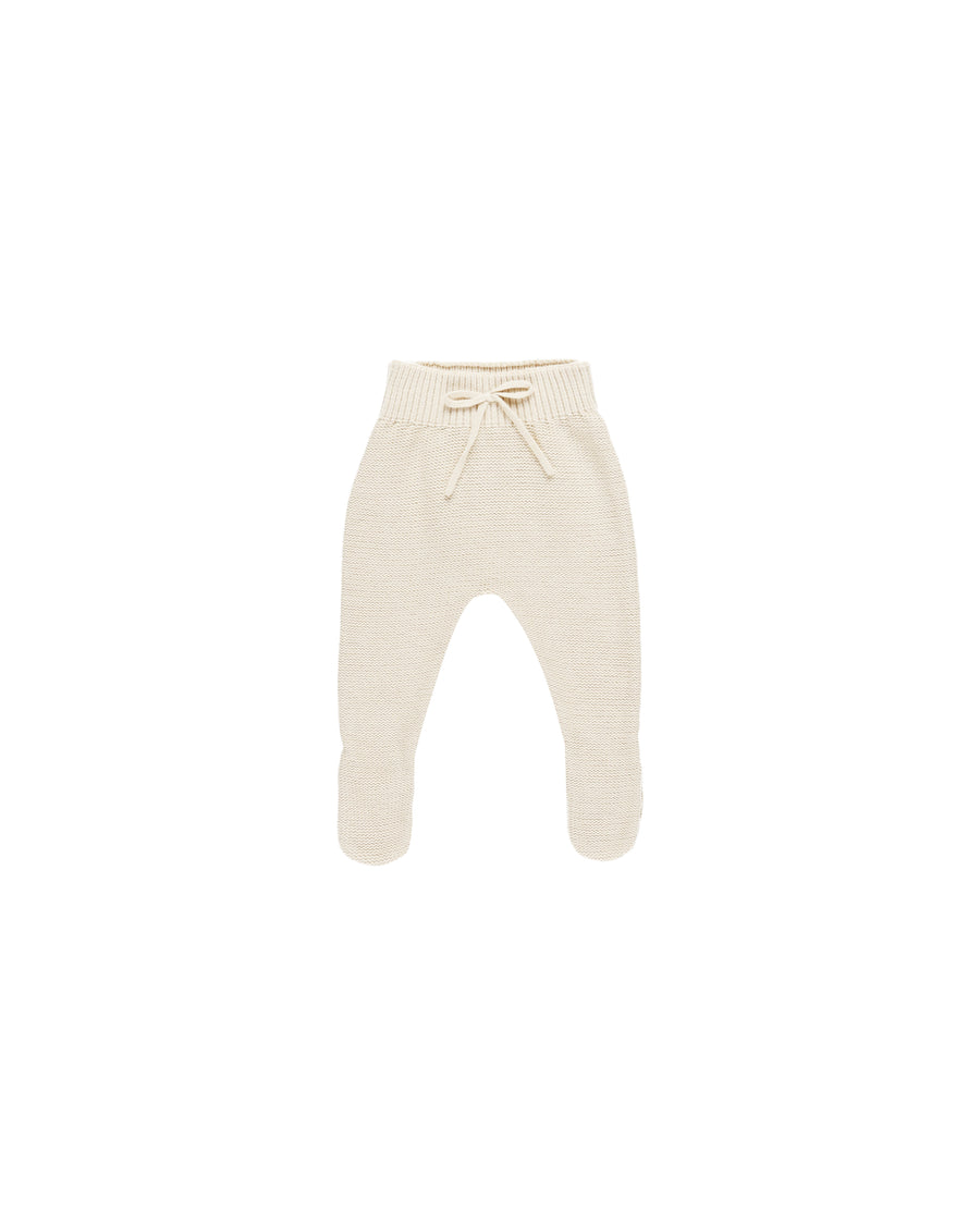 Quincy Mae Footed Knit Pant, Natural |Mockingbird Baby & Kids