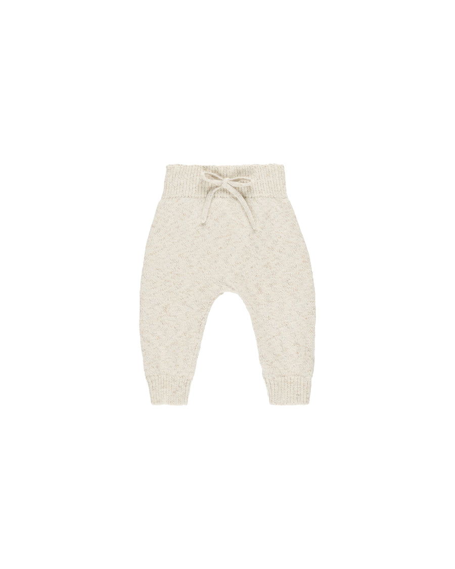 Quincy Mae Speckled Natural Knit Pant |Mockingbird Baby & Kids